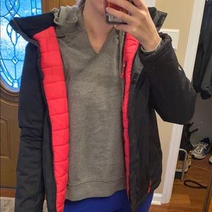 Black and pink Gerry coat